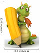 Dragon and Pencil Wall Decal