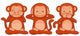See No Evil Hear Wall Mural