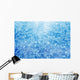 Frosty natural pattern on winter glass with drops Wall Mural