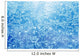 Frosty natural pattern on winter glass with drops Wall Mural