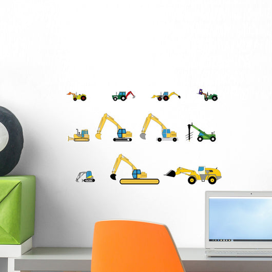 Children's toys digger Wall Decal