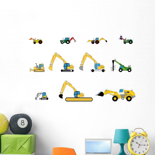 Children's toys digger Wall Decal