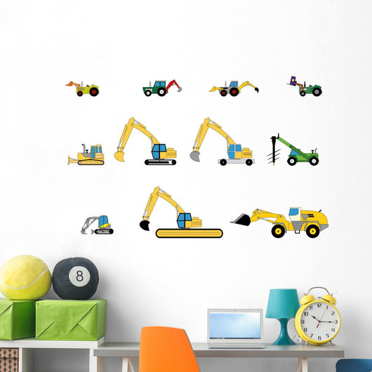 Children's toys digger Wall Decal