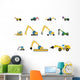 Children's toys digger Wall Decal