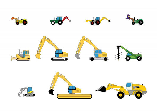 Children's toys digger Wall Decal