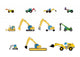 Children's toys digger Wall Decal