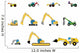 Children's toys digger Wall Decal