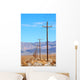 power lines death valley Wall Mural