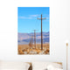 power lines death valley Wall Mural