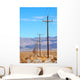 power lines death valley Wall Mural