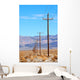 power lines death valley Wall Mural