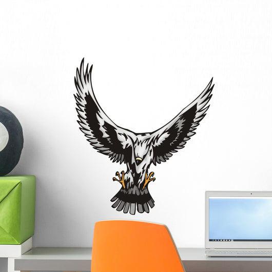 Eagle with Big White Wall Mural