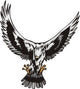 Eagle with Big White Wall Mural