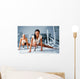Two woman  at the fitness club Wall Mural