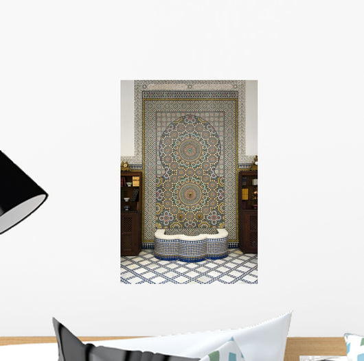 Fountain with Ceramic Mosaics Wall Decal