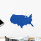 Usa 3D Map with Wall Decal