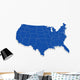 Usa 3D Map with Wall Decal