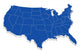 Usa 3D Map with Wall Decal