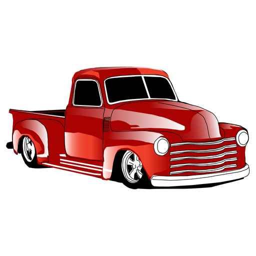 Classic Red Truck Wall Decal