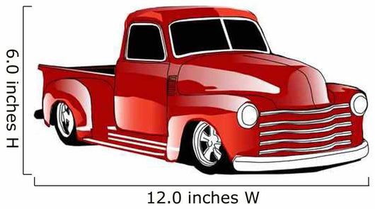 Classic Red Truck Wall Decal