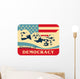 Democratic Mount Rushmore Wall Decal