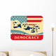 Democratic Mount Rushmore Wall Decal
