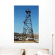 Old Oil Derrick during Wall Decal