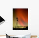 Northern Lights And Windmill Wall Mural