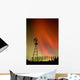 Northern Lights And Windmill Wall Mural