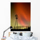 Northern Lights And Windmill Wall Mural
