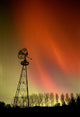 Northern Lights And Windmill Wall Mural