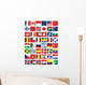 Drapeaux Wall Mural