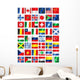 drapeaux Wall Mural