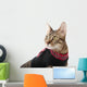 Cat in a Christmas Sweater Wall Decal