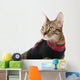 Cat in a Christmas Sweater Wall Decal