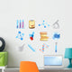 Icons for chemistry Wall Decal