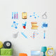Icons for chemistry Wall Decal