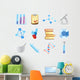 Icons for chemistry Wall Decal