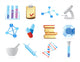 Icons for chemistry Wall Decal