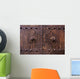 Porte traditionnelle chinoise en bois Wall Mural