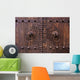 Porte traditionnelle chinoise en bois Wall Mural
