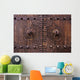 Porte traditionnelle chinoise en bois Wall Mural