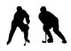 Illustration of Playing Ice Hockey Wall Decal