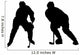 Illustration of Playing Ice Hockey Wall Decal