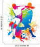Soccer Players With a Soccer Ball Wall Decal