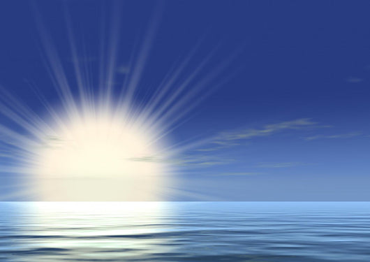 very bright sunrise Wall Mural