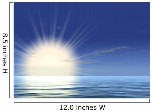 very bright sunrise Wall Mural