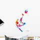 Soccer Player Kicks the Ball Wall Decal