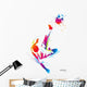 Soccer Player Kicks the Ball Wall Decal