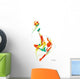 Soccer Player Kicks the Ball Wall Decal